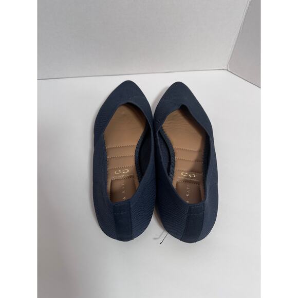 Kelly & Katie Maurene Ballet Flat navy blue pointy toe size 8.5 - Picture 4 of 6